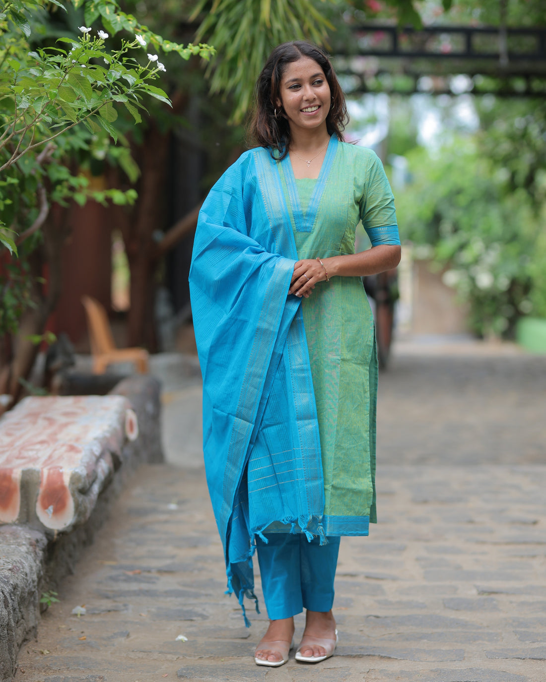 Mangalagiri V4 | Maternity Kurti with Lining [TOP + PANT + DUPATTA]