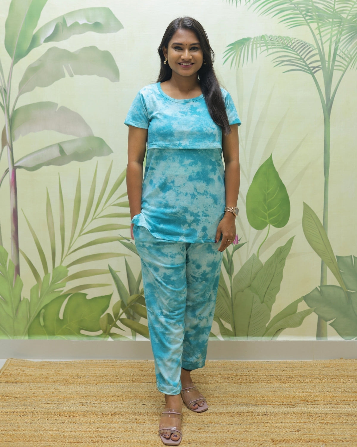 Anjali | Zipless Feeding Pant Set