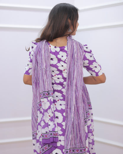 Aira | Maternity Kurti with Lining [TOP + PANT + DUPATTA]