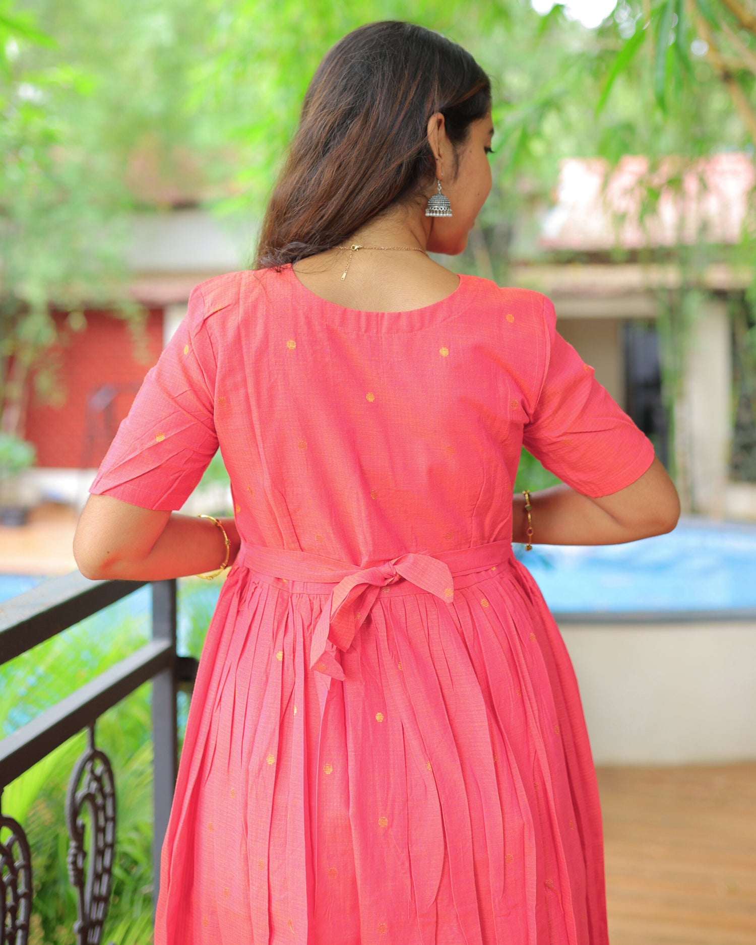 Aaradhana | Maternity Maxi with Full Lining [Double Side Zips]
