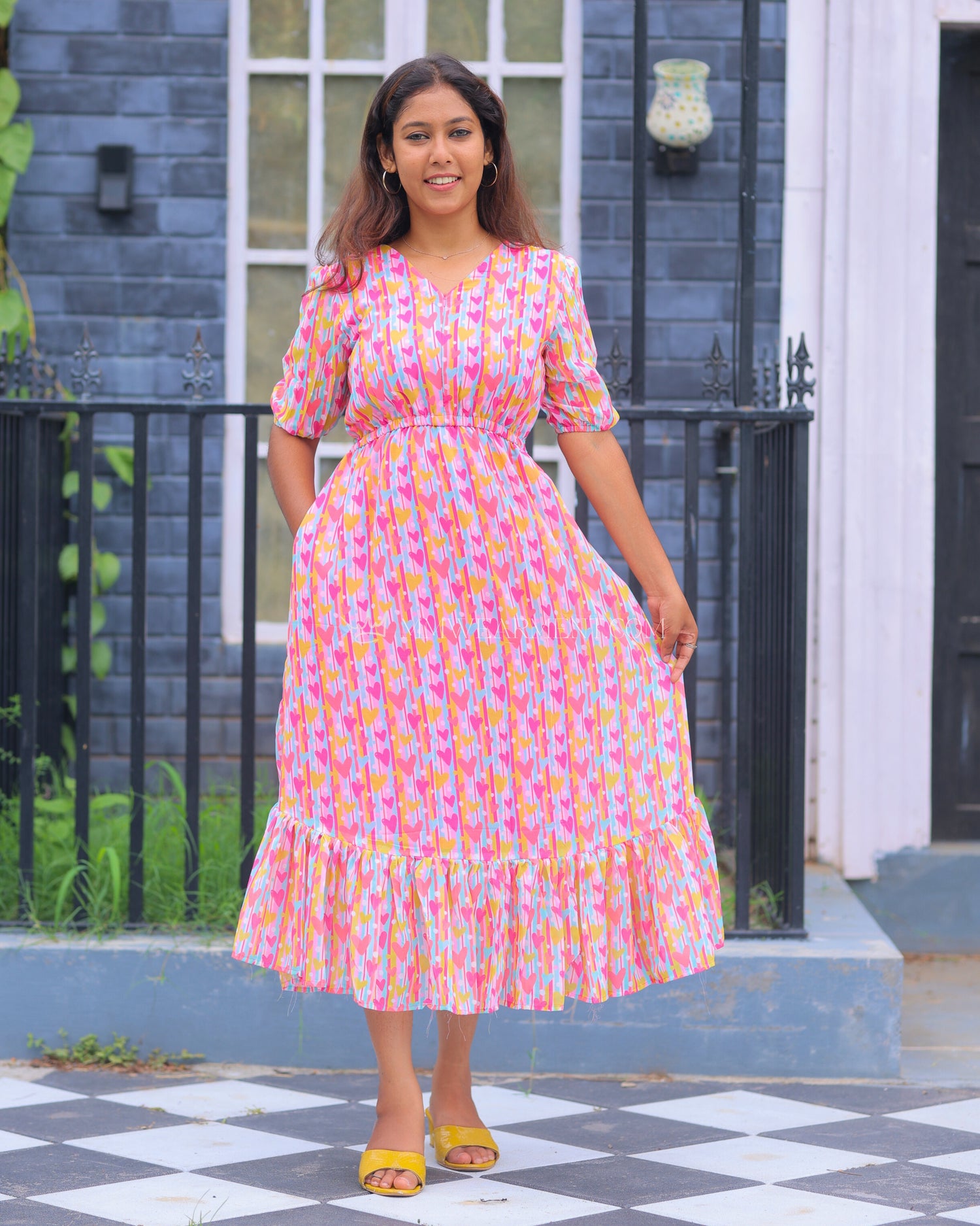 Pinterest Heartin Maxi with Lining [Center Zip]