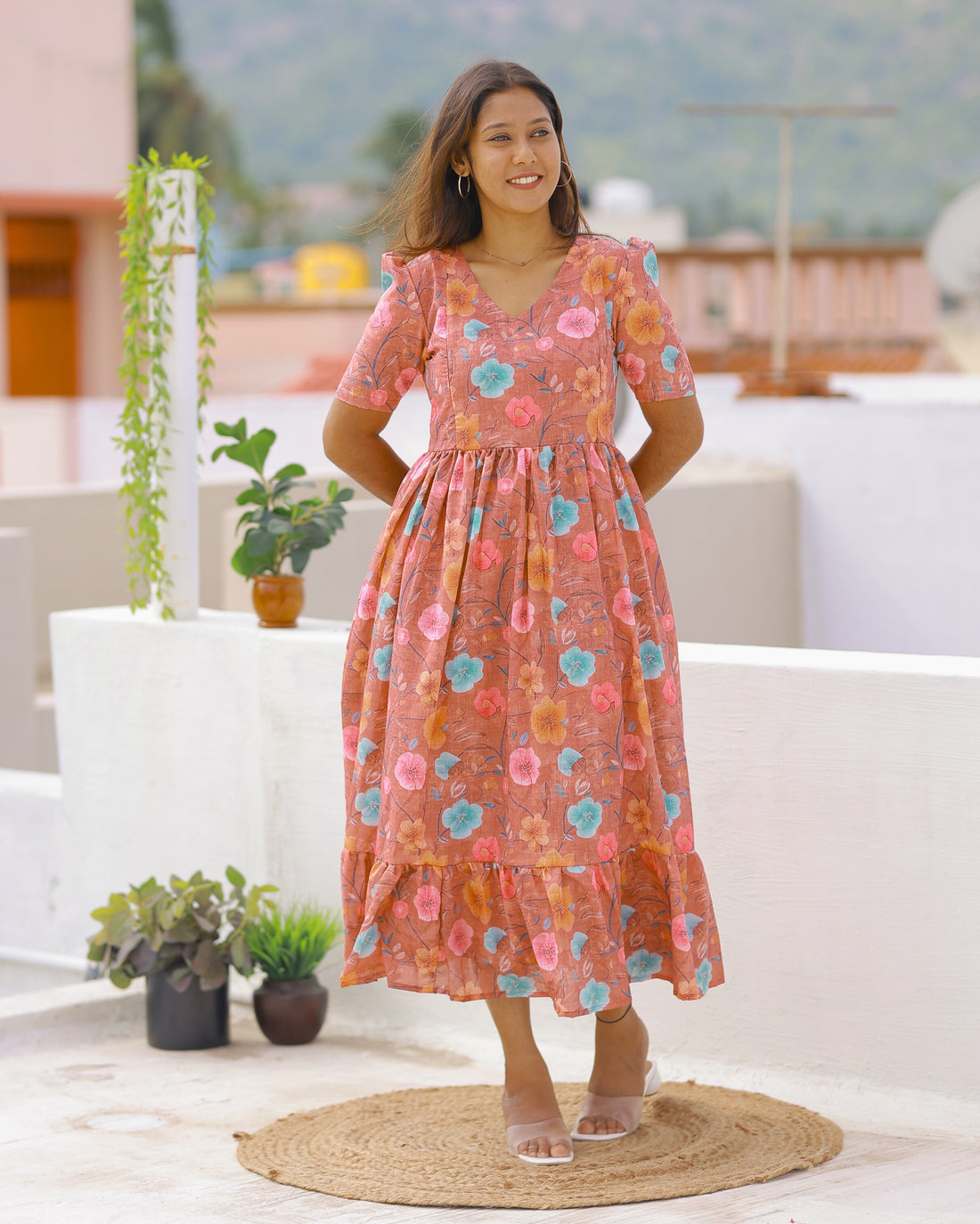 Aayana | Maternity Maxi with Full Lining [Double Side Zips]
