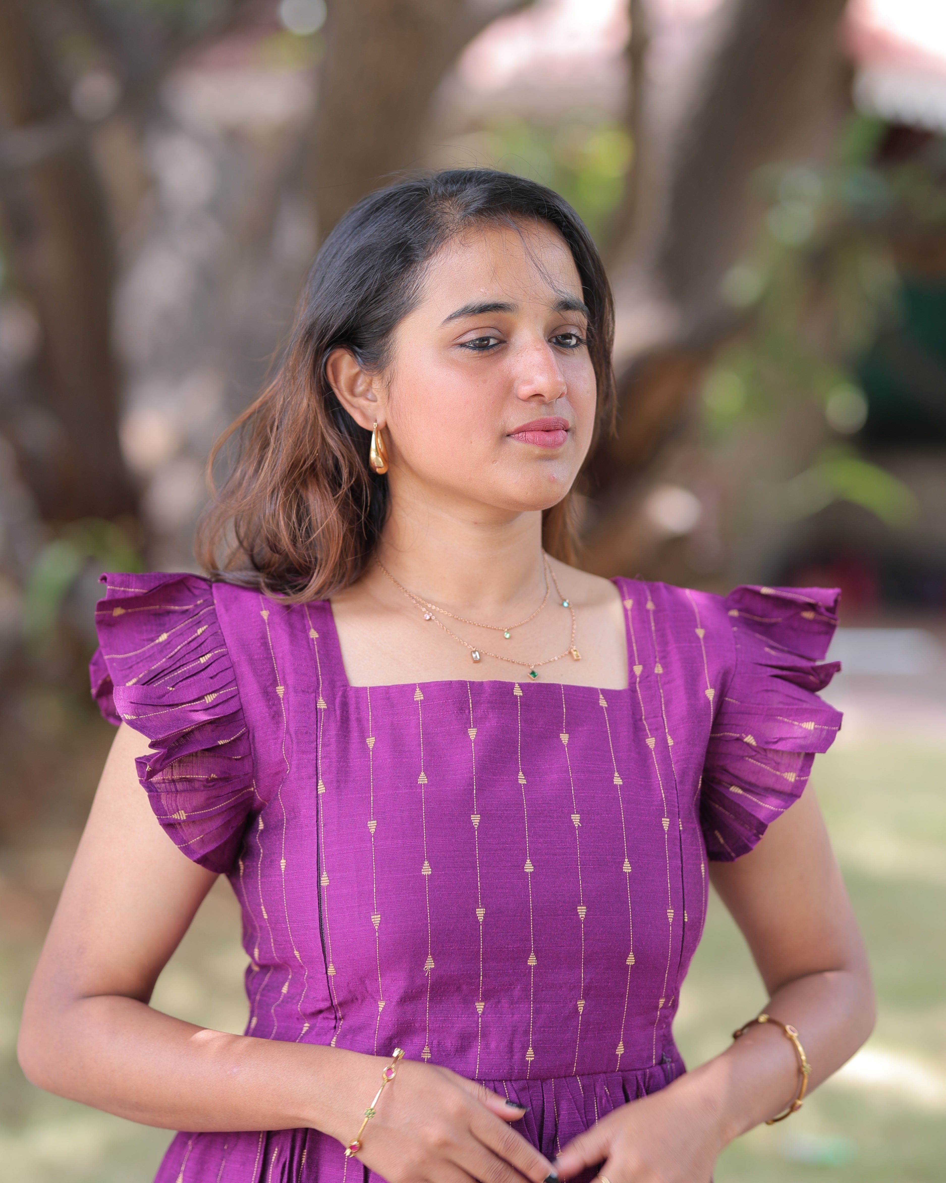 Aaradhana | Maternity Maxi with Full Lining [Double Side Zips]
