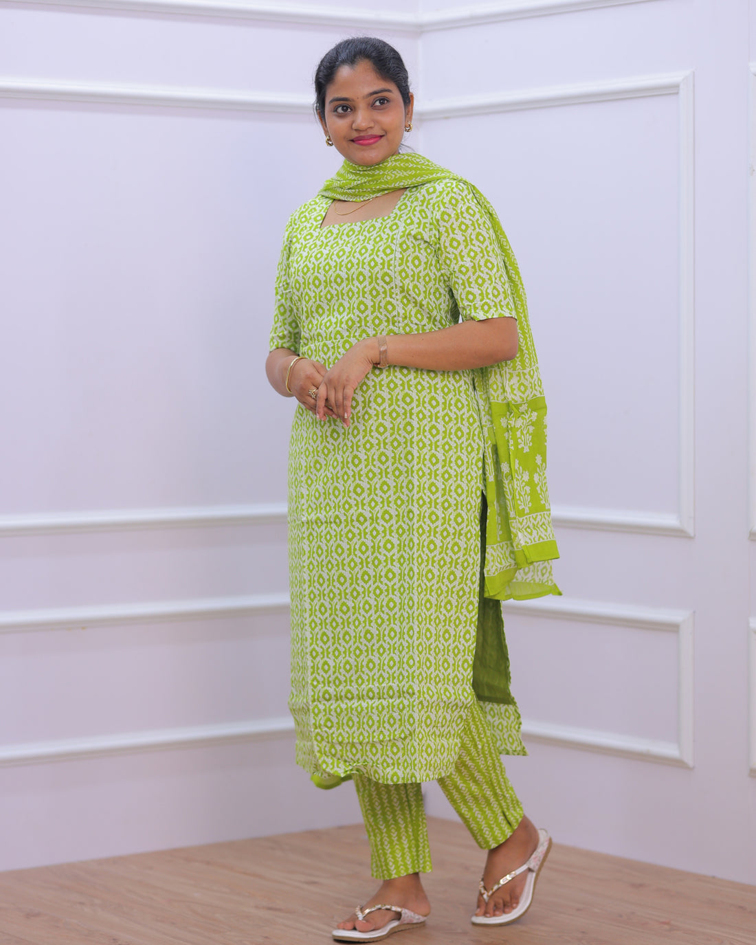 Nandhini | Maternity Kurti with Lining [TOP + PANT + DUPATTA]
