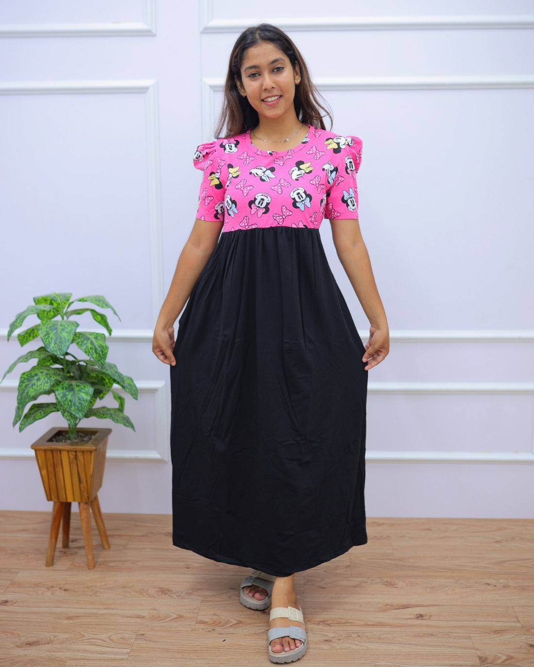 Wamika | Casual Non-Maternity Loungewear - Puff Sleeve | Full Length