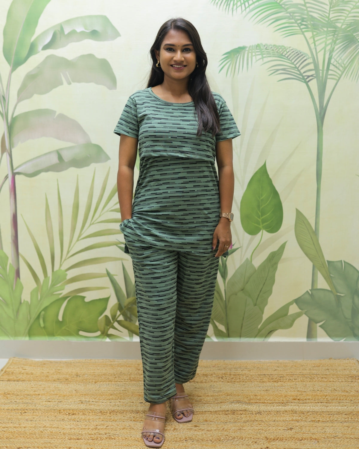 Binal | Zipless Feeding Pant Set