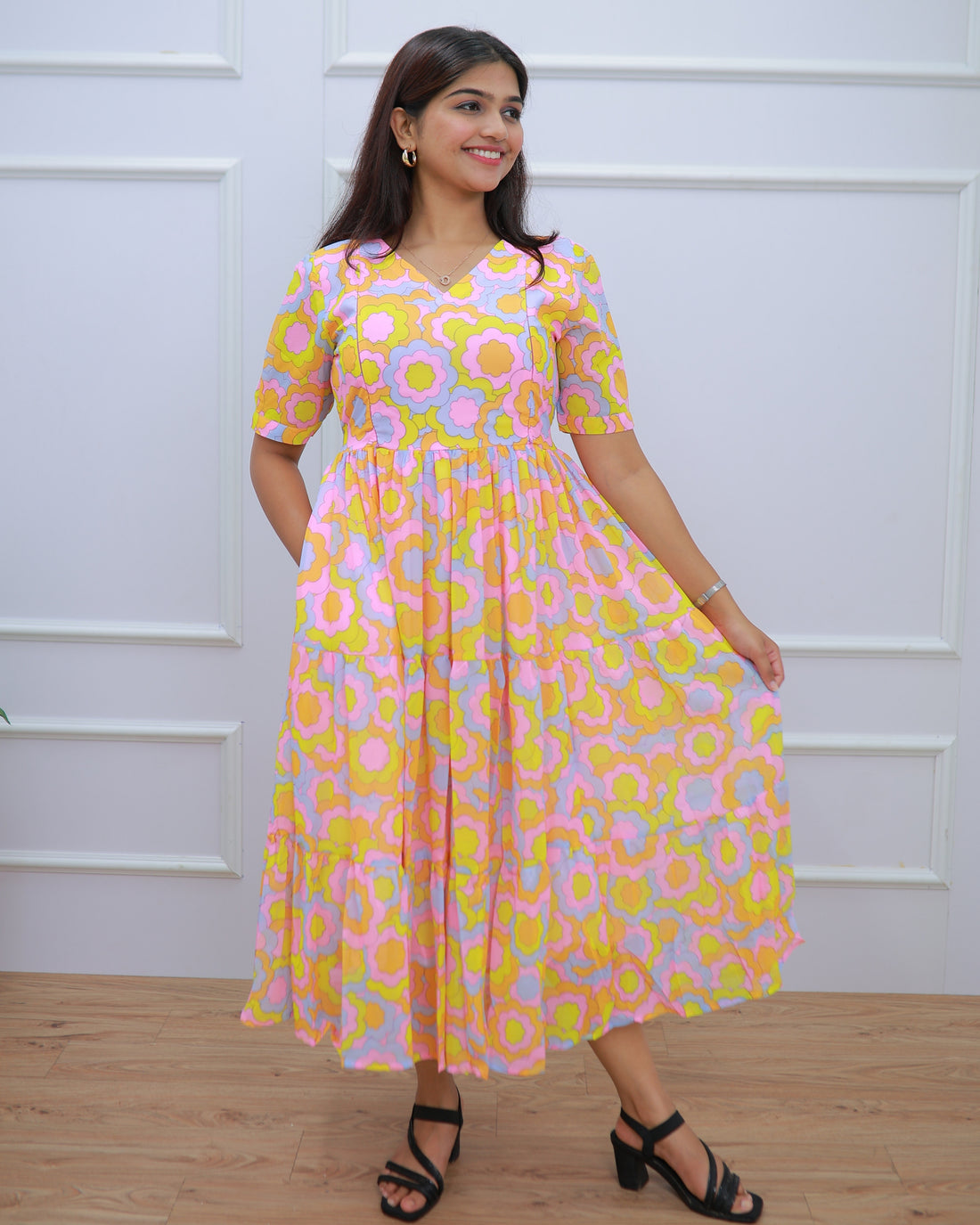 Happie | Maternity Maxi with Full Lining [Double Side Zips]