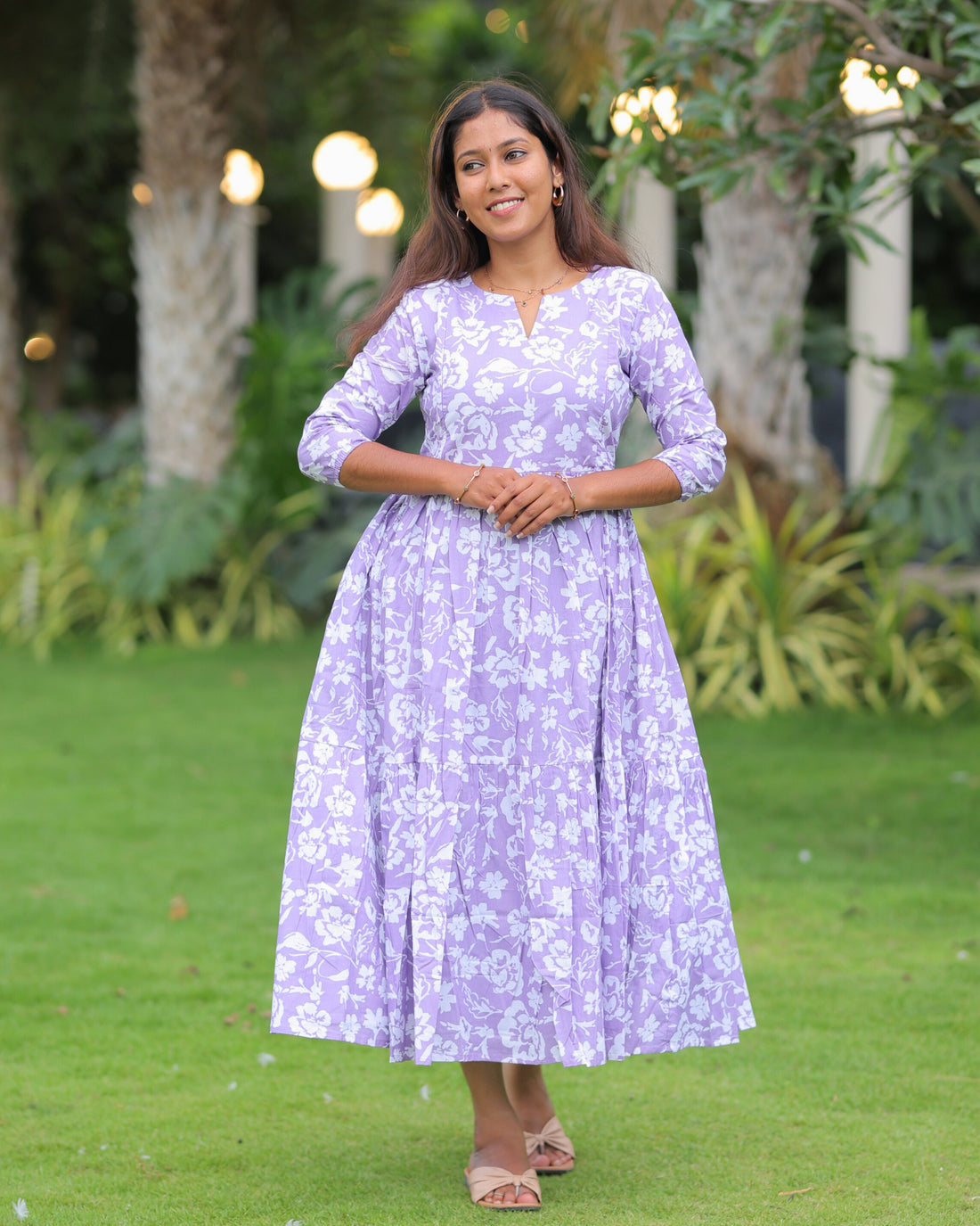 Kashvi | Maternity Maxi with Full Lining [Double Side Zips]