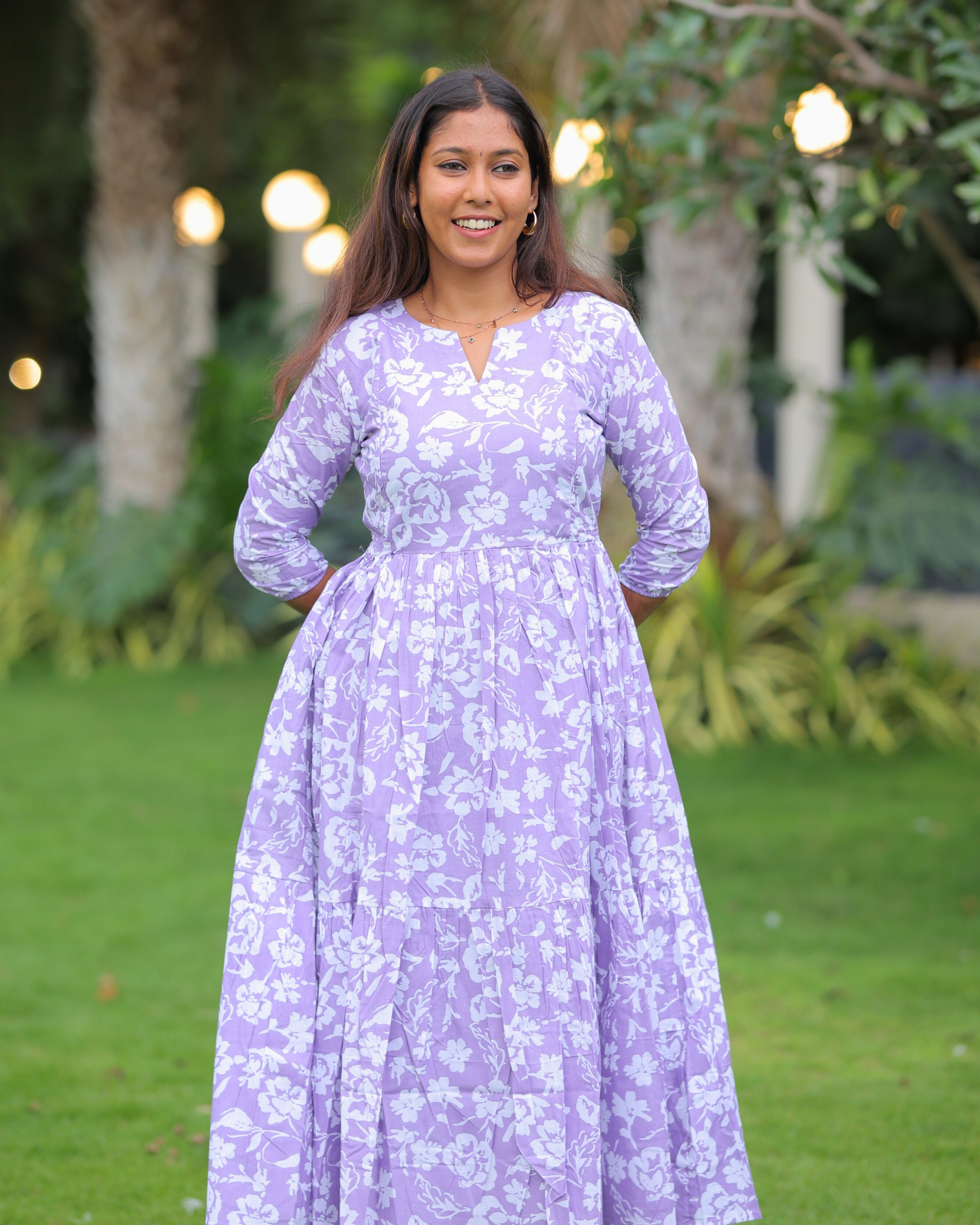 Kashvi | Maternity Maxi with Full Lining [Double Side Zips]