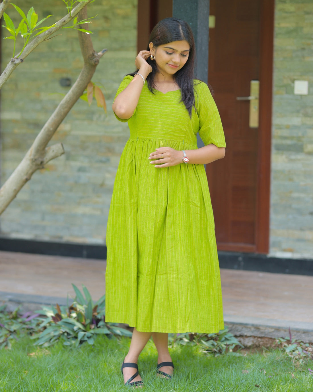 Kani_lines | Maternity Maxi with Lining
