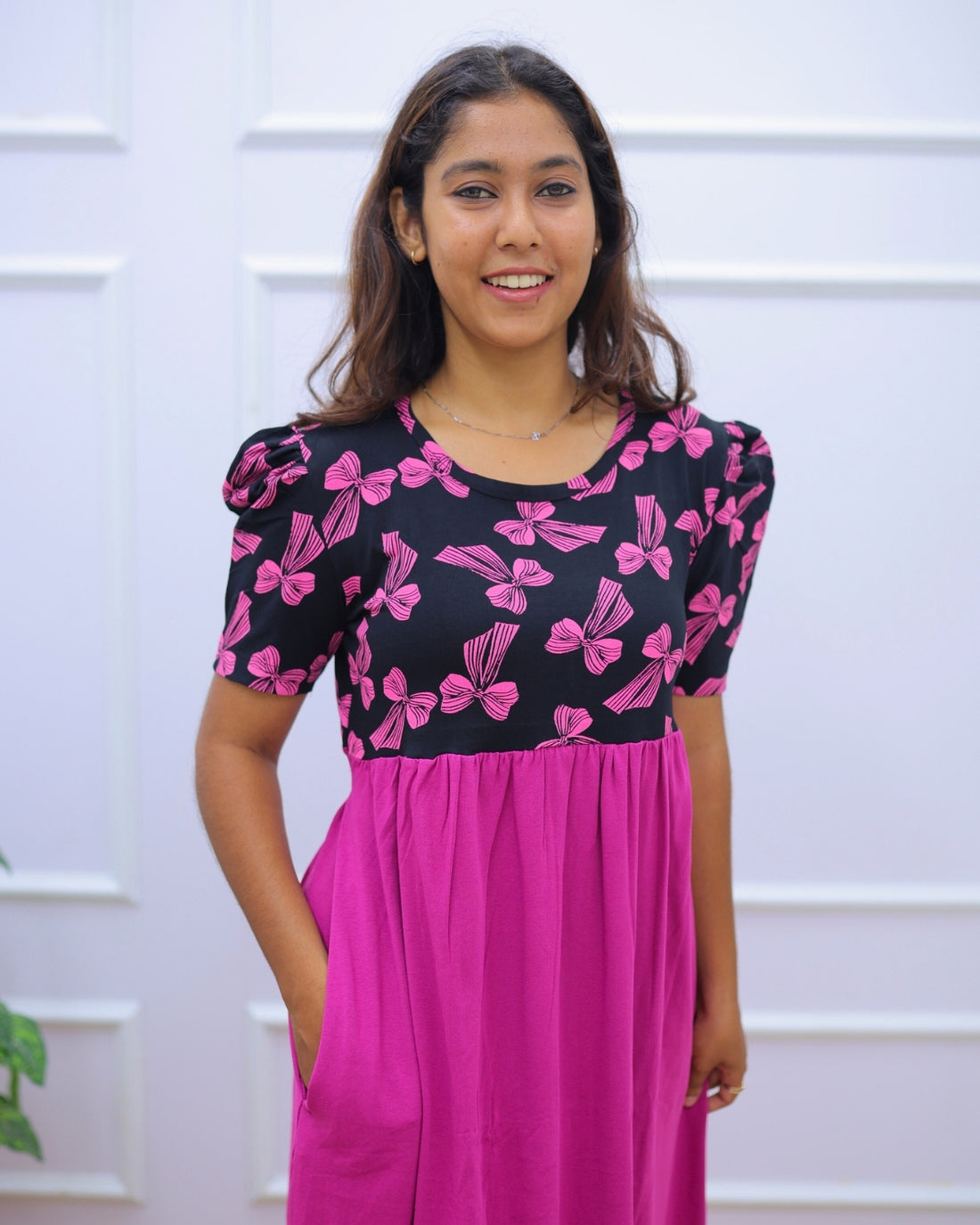 Yukti | Casual Non-Maternity Loungewear - Puff Sleeve | Full Length