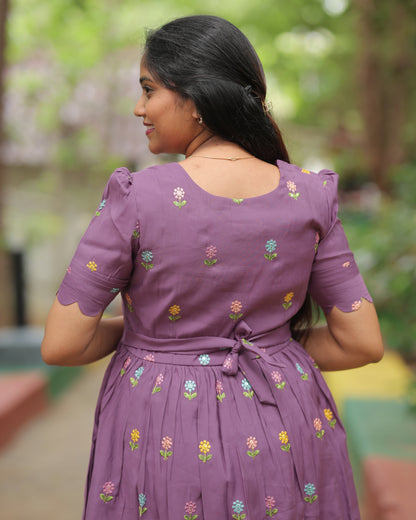 Roman Silk V6 | Maternity Maxi with Full Lining [Double Side Zips]