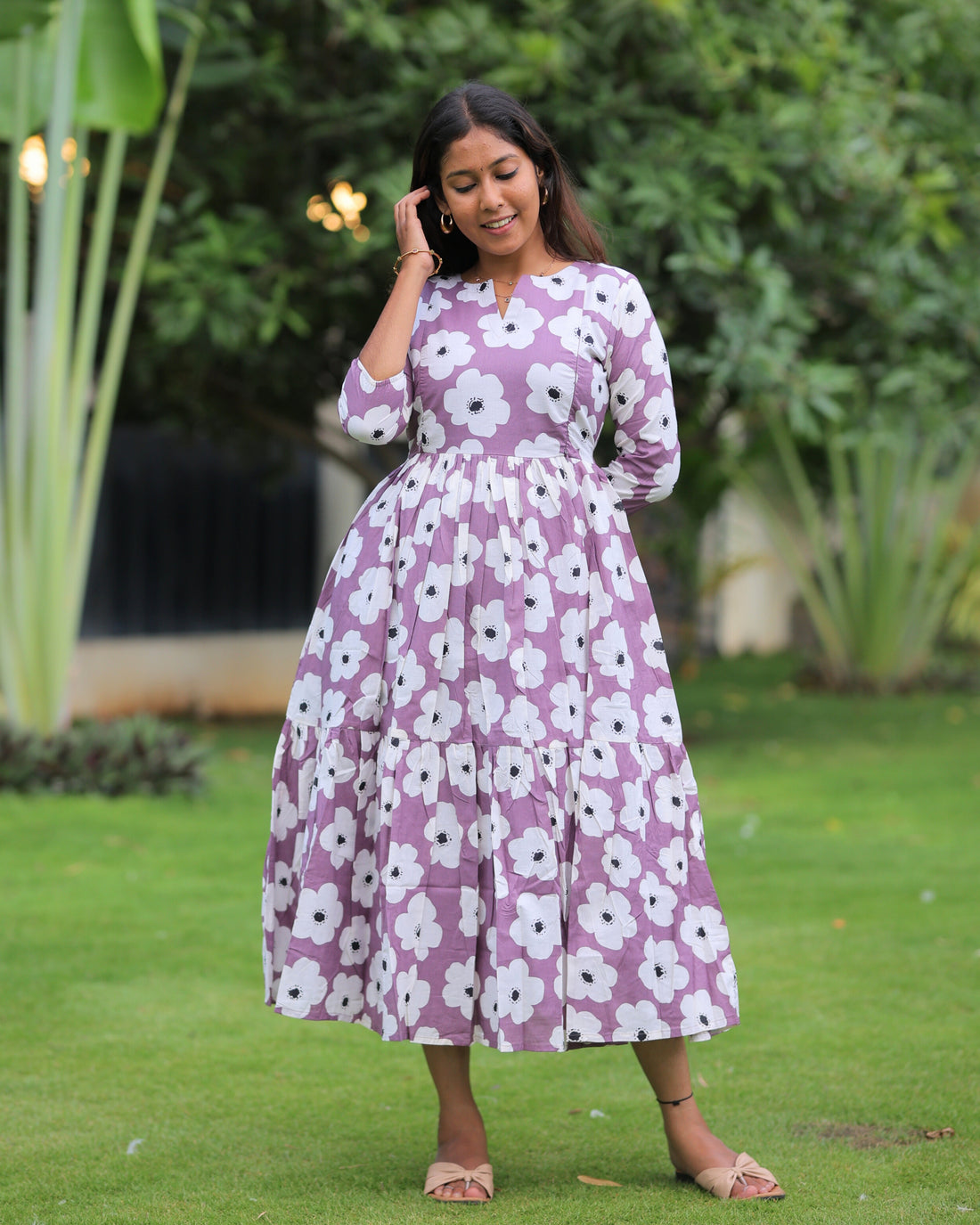 Prisha | Maternity Maxi with Full Lining [Double Side Zips]