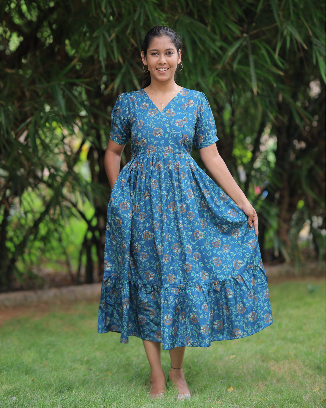 Ambika | Maternity Maxi [Double Side Zips]