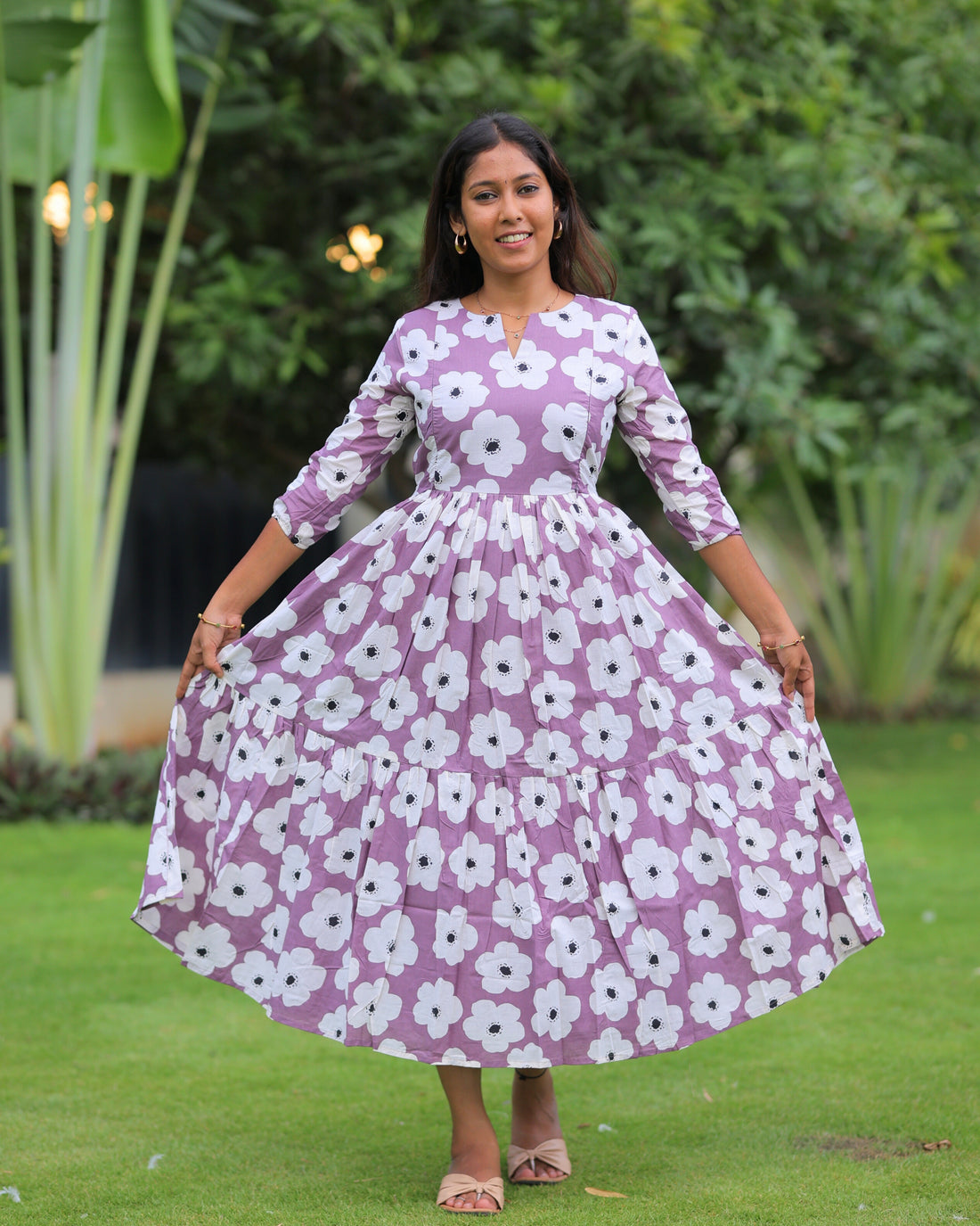 Prisha | Maternity Maxi with Full Lining [Double Side Zips]