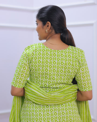 Nandhini | Maternity Kurti with Lining [TOP + PANT + DUPATTA]