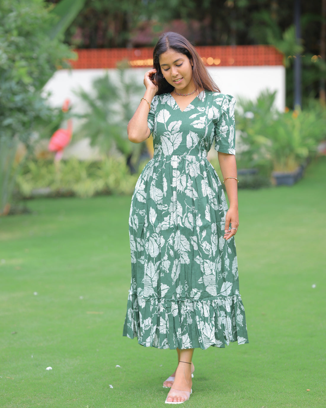 Pragya Maxi with Lining [Double Side Zips]