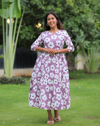 Prisha | Maternity Maxi with Full Lining [Double Side Zips]