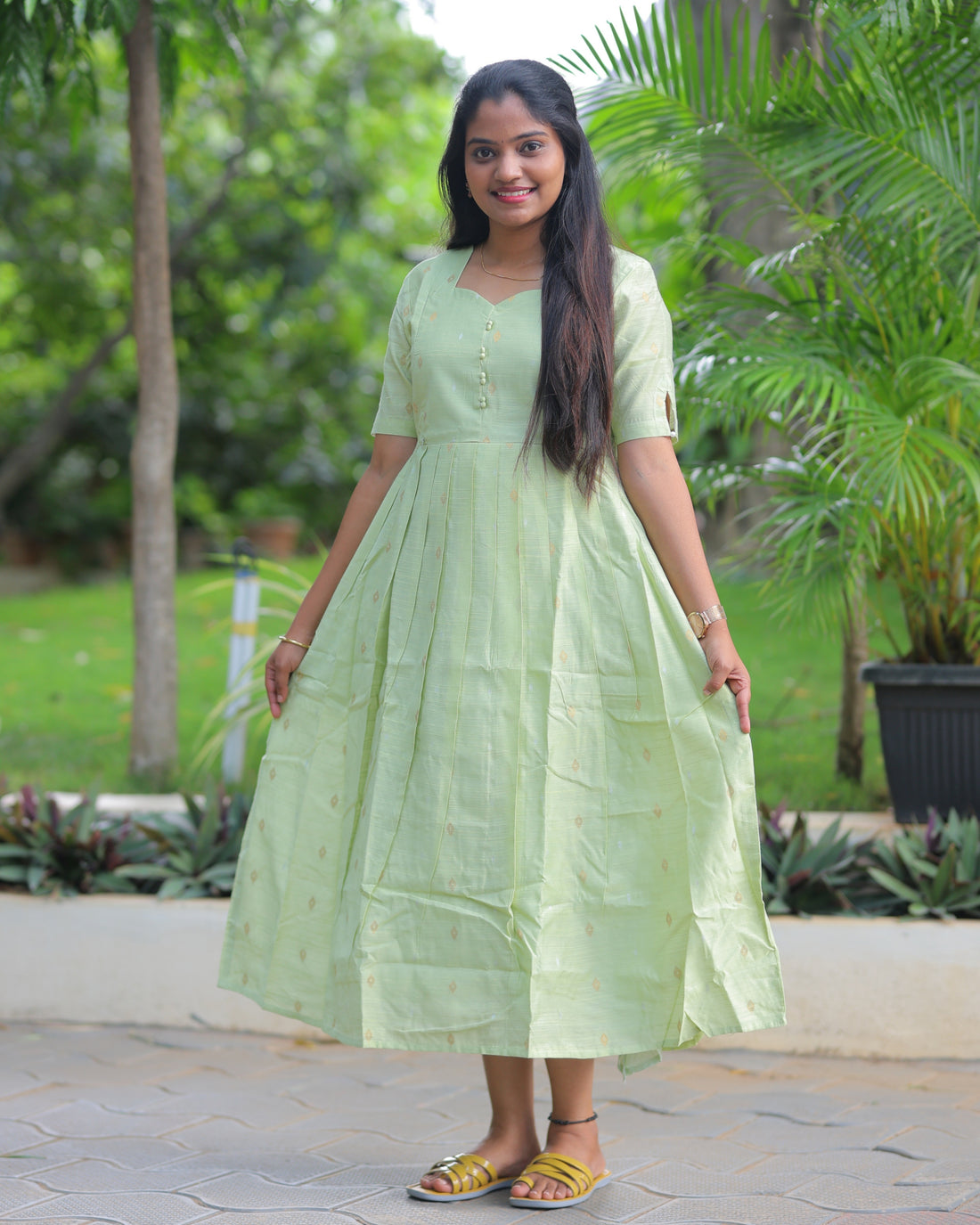 Aarani | Maternity Maxi with Full Lining [Double Side Zips]