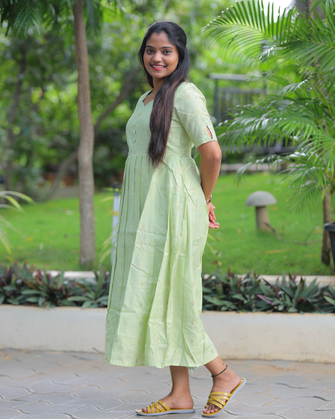 Aarani | Maternity Maxi with Full Lining [Double Side Zips]