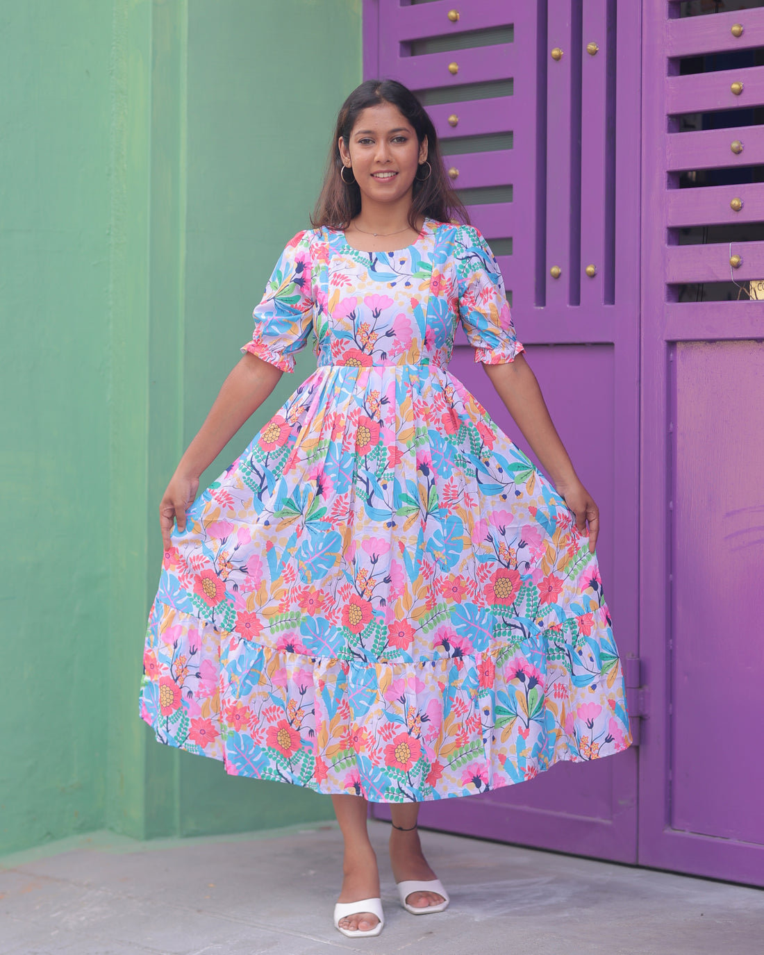 Shalini | Maternity Maxi [Double Side Zips]
