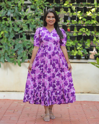 Purple Bloom | Maternity Kurti