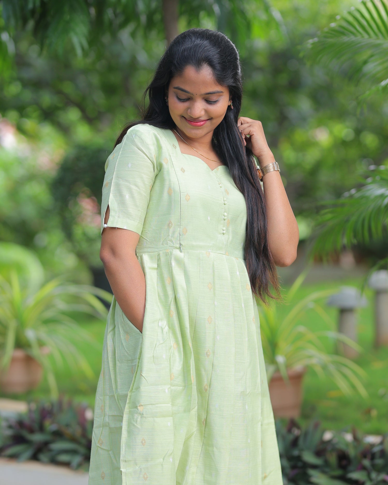 Aarani | Maternity Maxi with Full Lining [Double Side Zips]