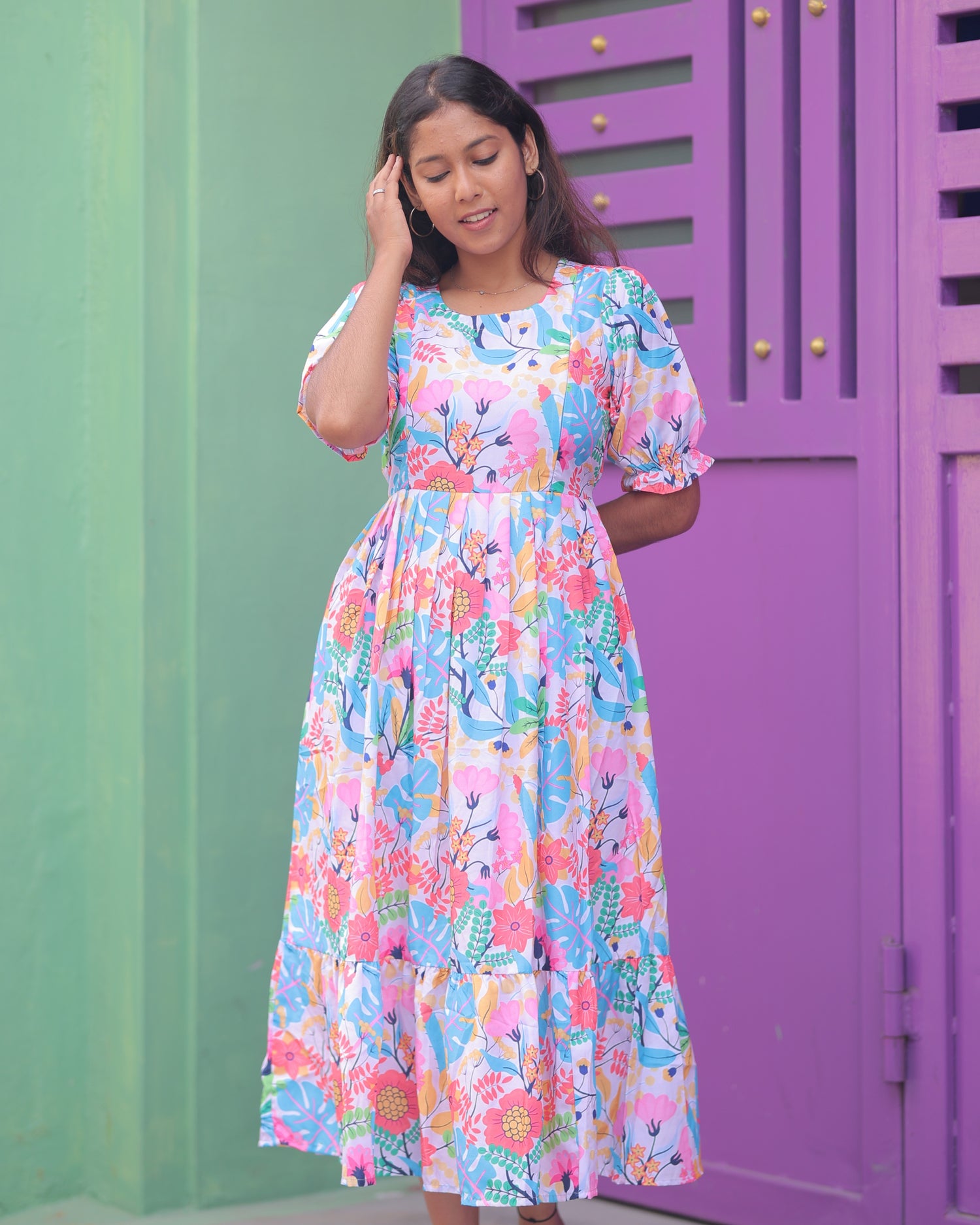 Shalini | Maternity Maxi [Double Side Zips]
