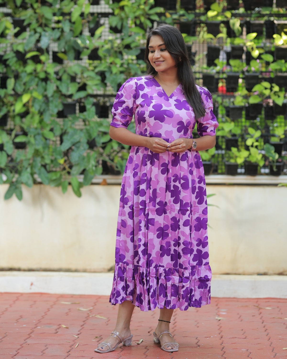 Purple Bloom | Maternity Kurti