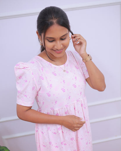 Lavanya | Casual Non-Maternity Loungewear - Puff Sleeve | Full Length