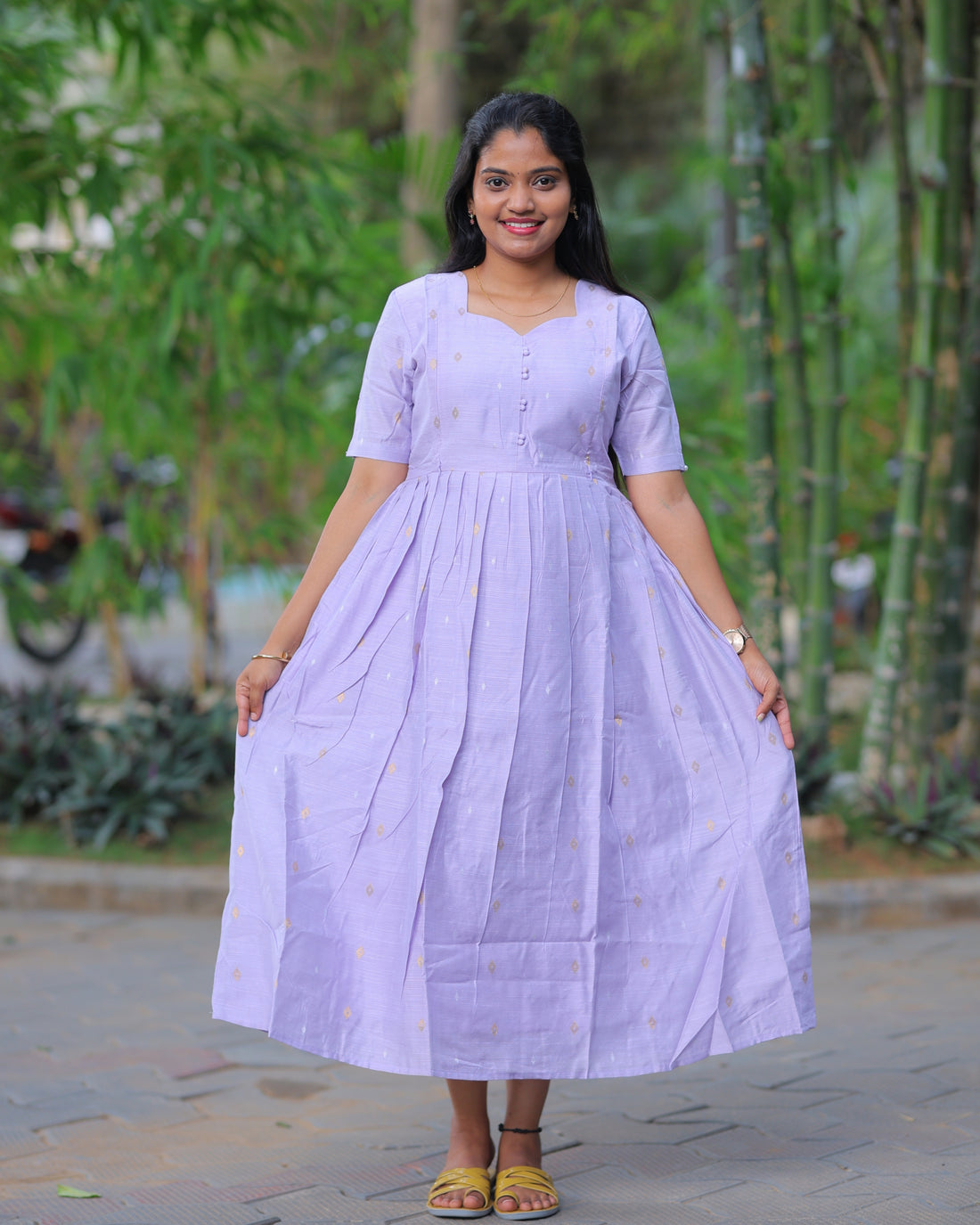 Brinda | Maternity Maxi with Full Lining [Double Side Zips]
