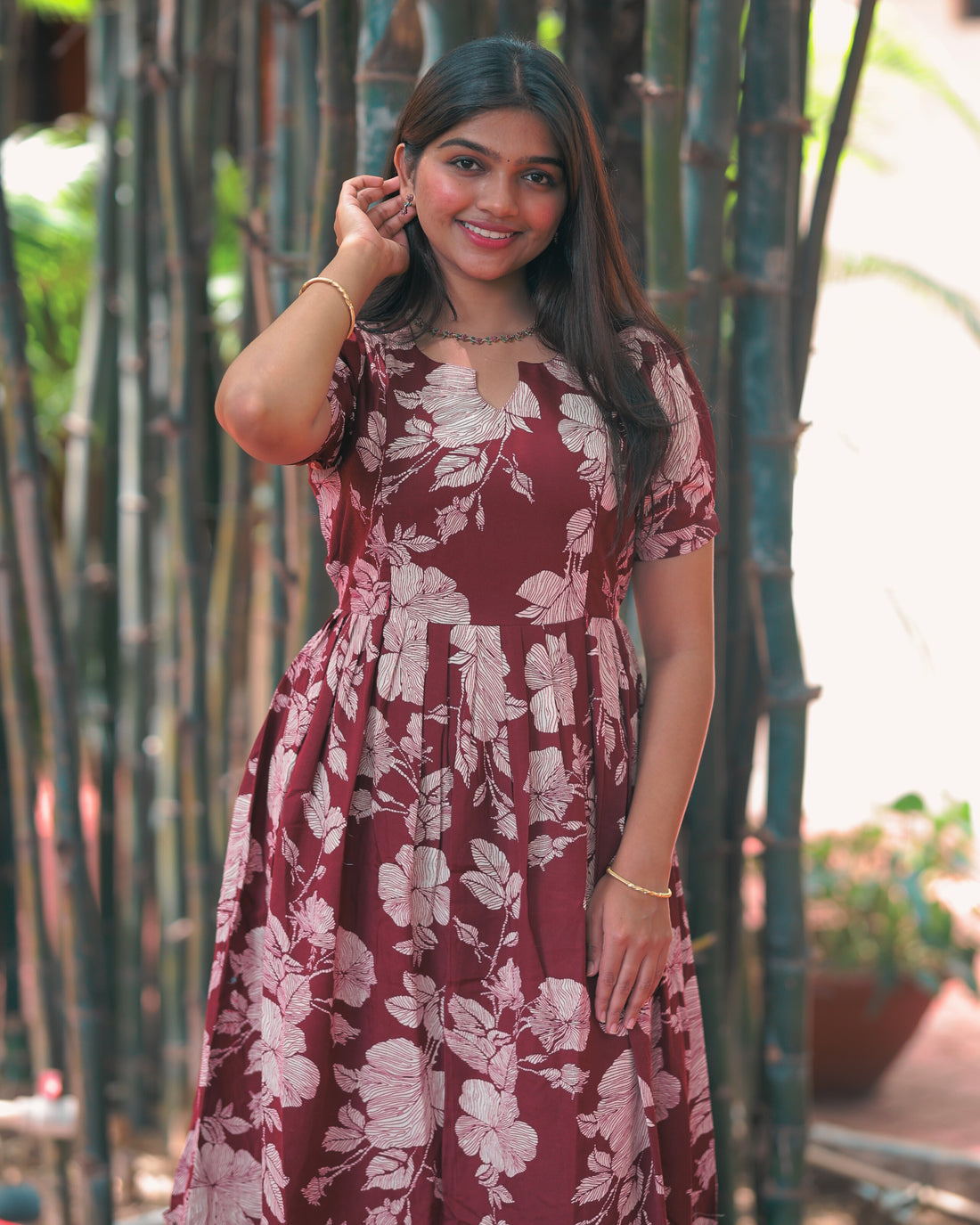 Aadya | Maternity Maxi [Double Side Zips]