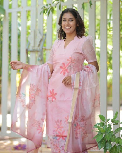 Sheela | Maternity Kurti with Lining [TOP + PANT + DUPATTA]