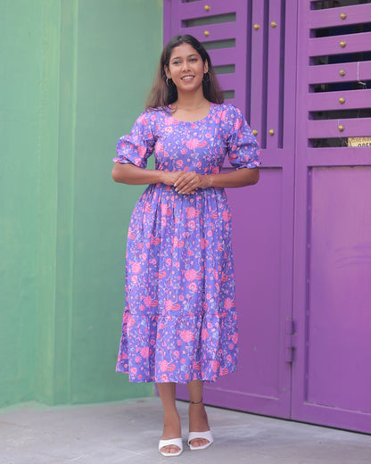 Disha | Maternity Maxi [Double Side Zips]