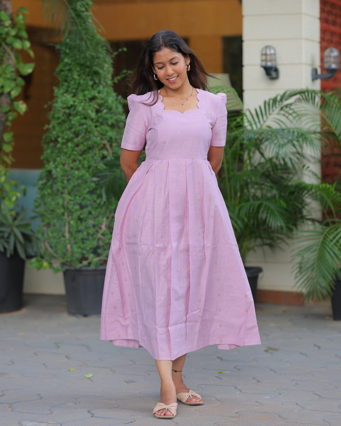 Vedika | Maternity Maxi with Full Lining [Double Side Zips]