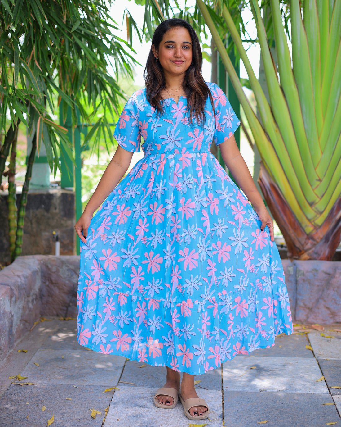 Niravi| Maternity Maxi with Full Lining [Double Side Zips] - DISPATCH DATE_SEP_20