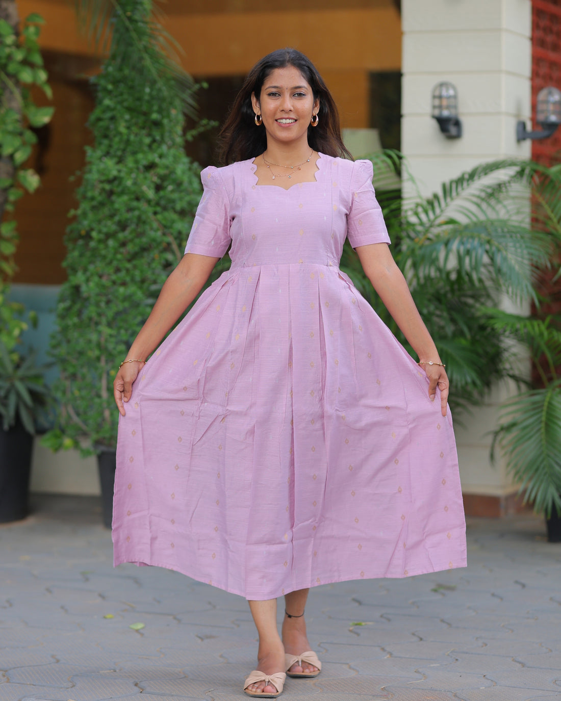 Vedika | Maternity Maxi with Full Lining [Double Side Zips]