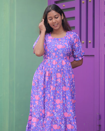 Disha | Maternity Maxi [Double Side Zips]