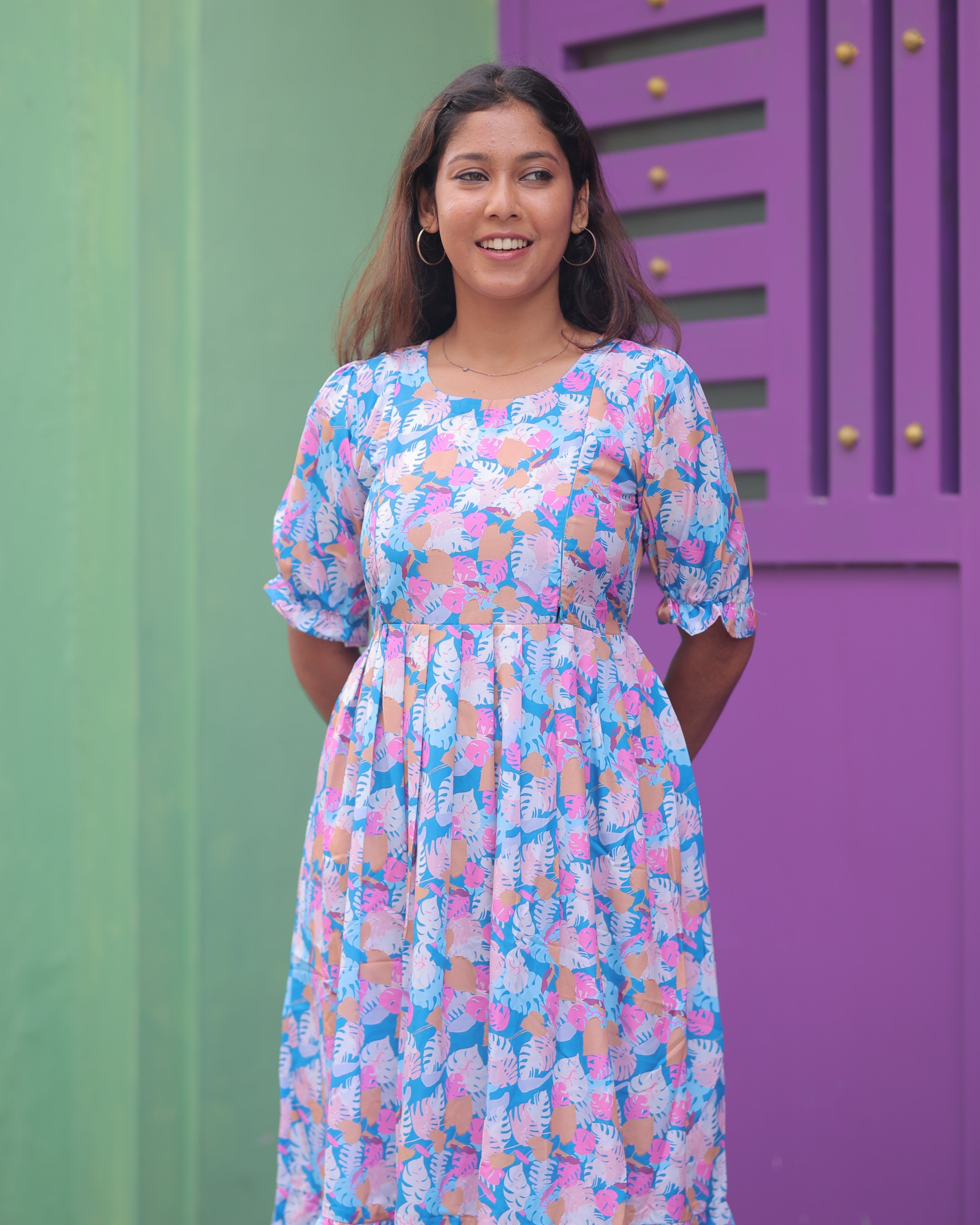 Monika | Maternity Maxi [Double Side Zips]