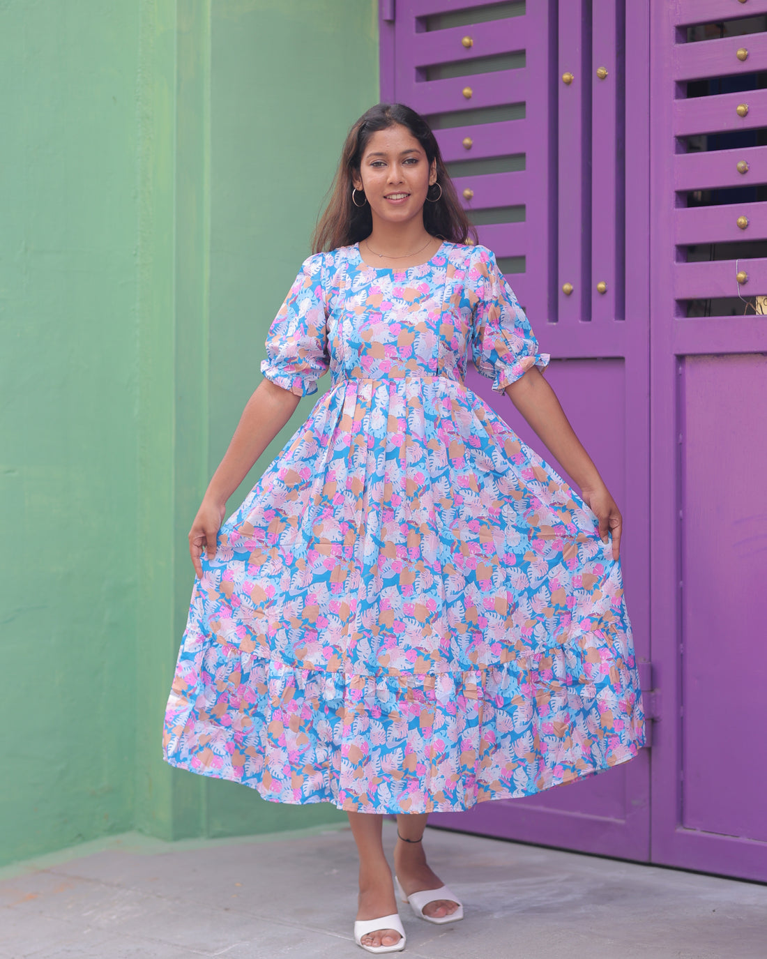 Monika | Maternity Maxi [Double Side Zips]