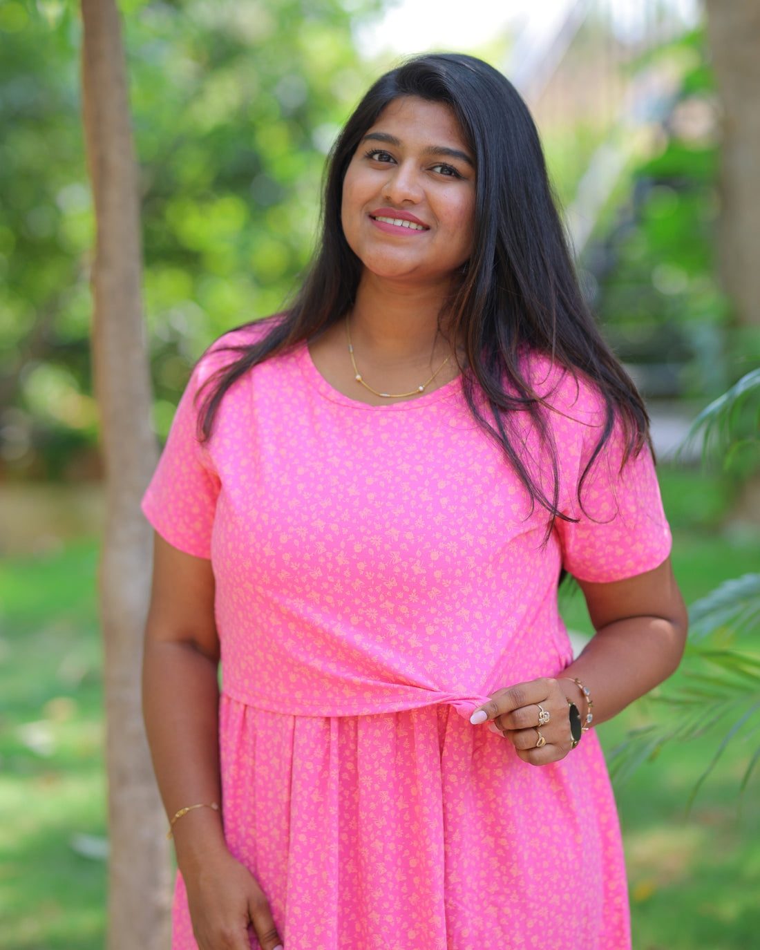Candy | Zipless Maternity Dress - Normal Sleeves | Full Length Maxi