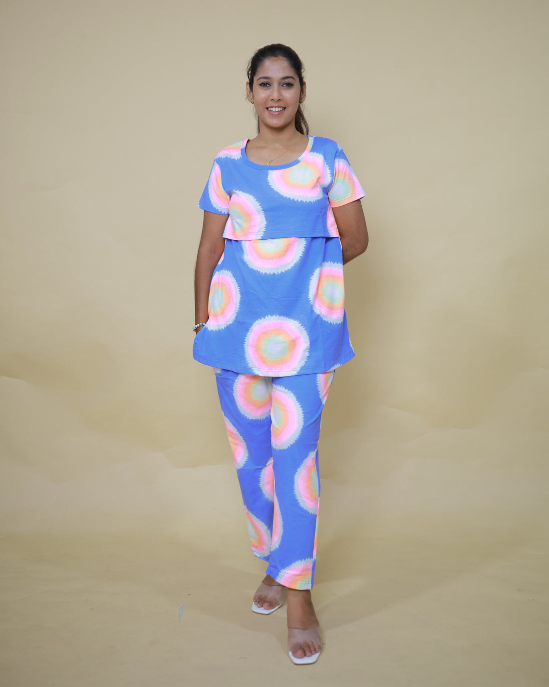 Medha | Zipless Feeding Pant Set