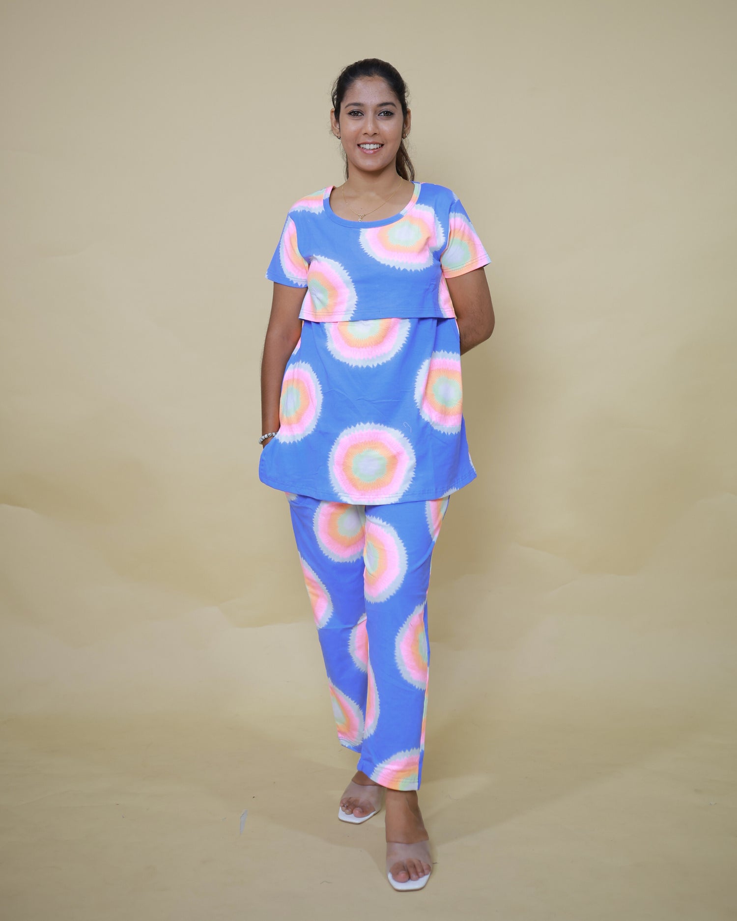 Medha | Zipless Feeding Pant Set