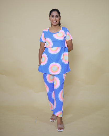 Medha | Zipless Feeding Pant Set