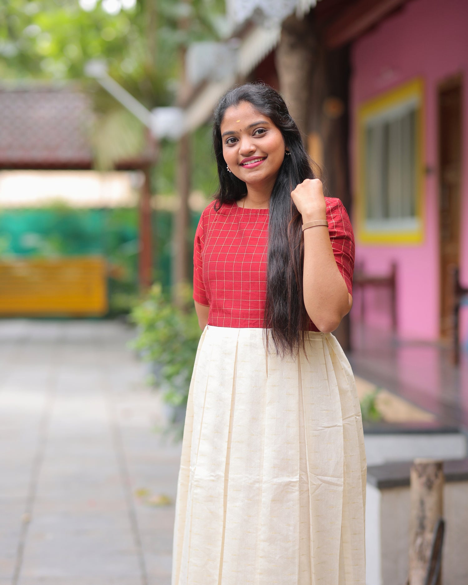 Onam S1_ Maternity Maxi with Full Lining [Double Side Zips]