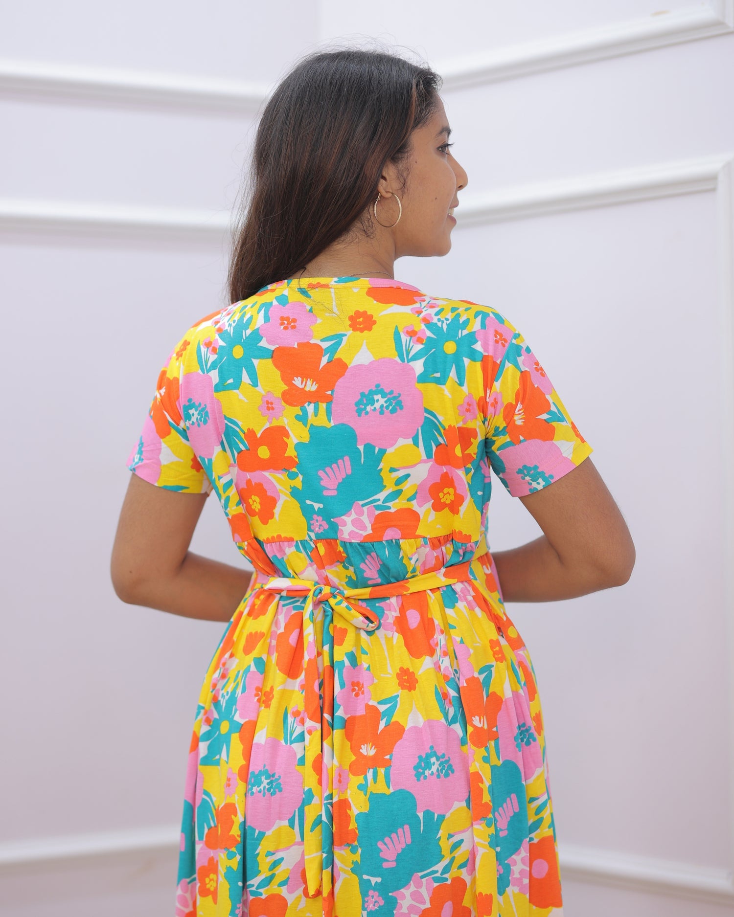 Jagyi | Zipless Maternity Dress - Normal Sleeves | Full Length