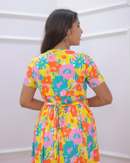 Jagyi | Zipless Maternity Dress - Normal Sleeves | Full Length