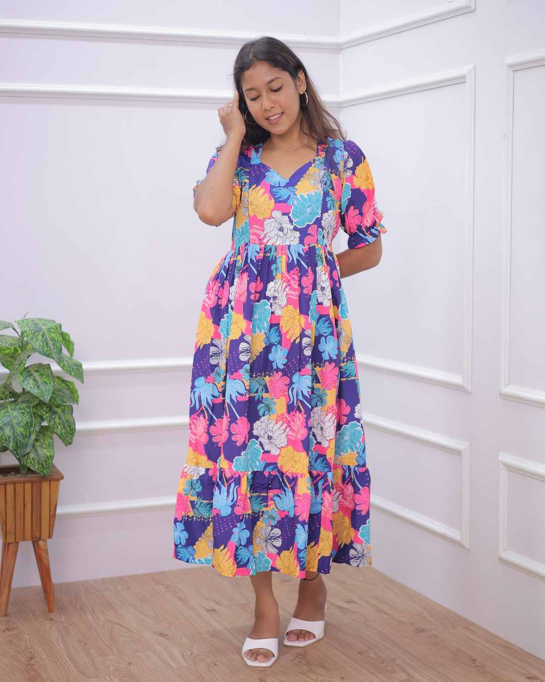 Venba | Maternity Maxi [Double Side Zips]