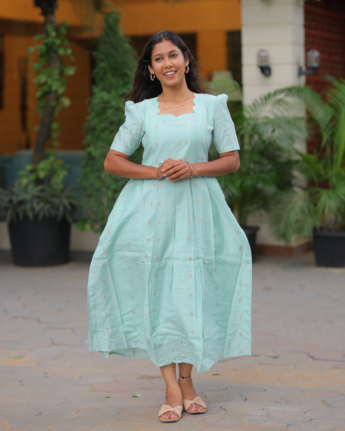 Pranavika | Maternity Maxi with Full Lining [Double Side Zips]