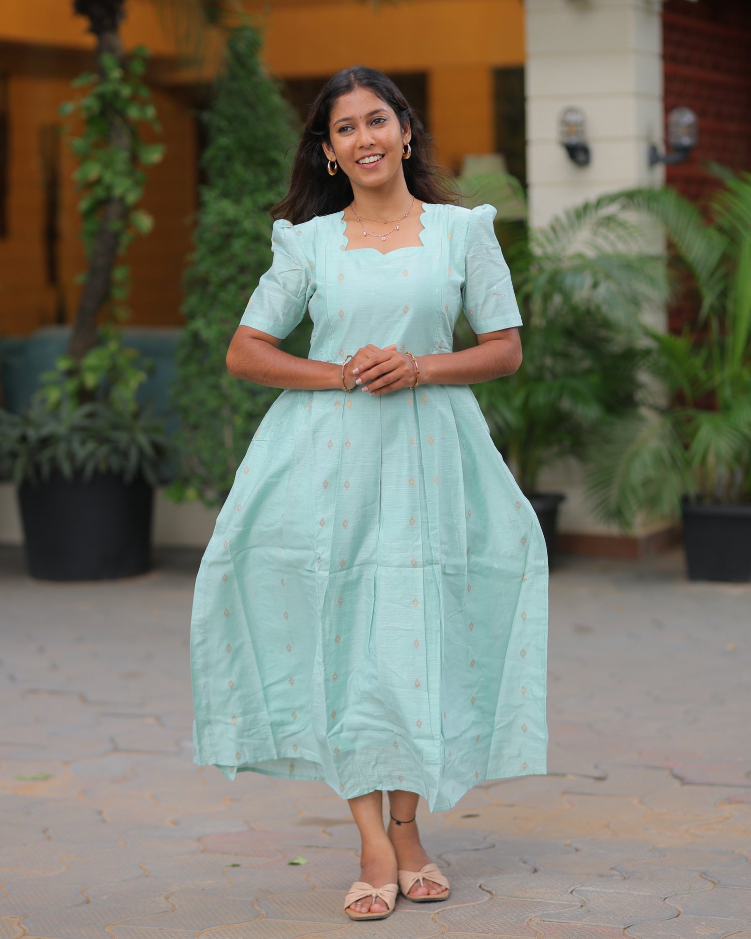Pranavika | Maternity Maxi with Full Lining [Double Side Zips]